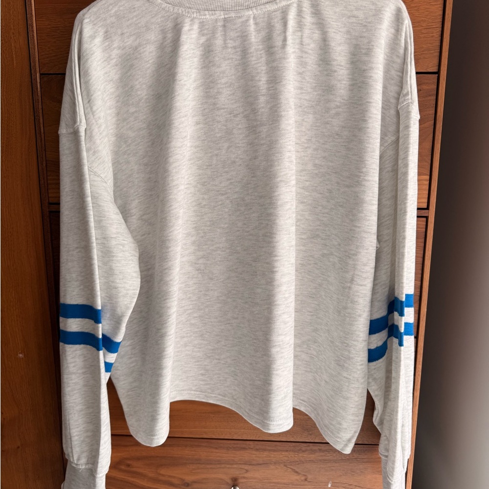NFL Detroit Lions Women's Oatmeal Heather Crew Neck - XXL - Picture 9 of 9